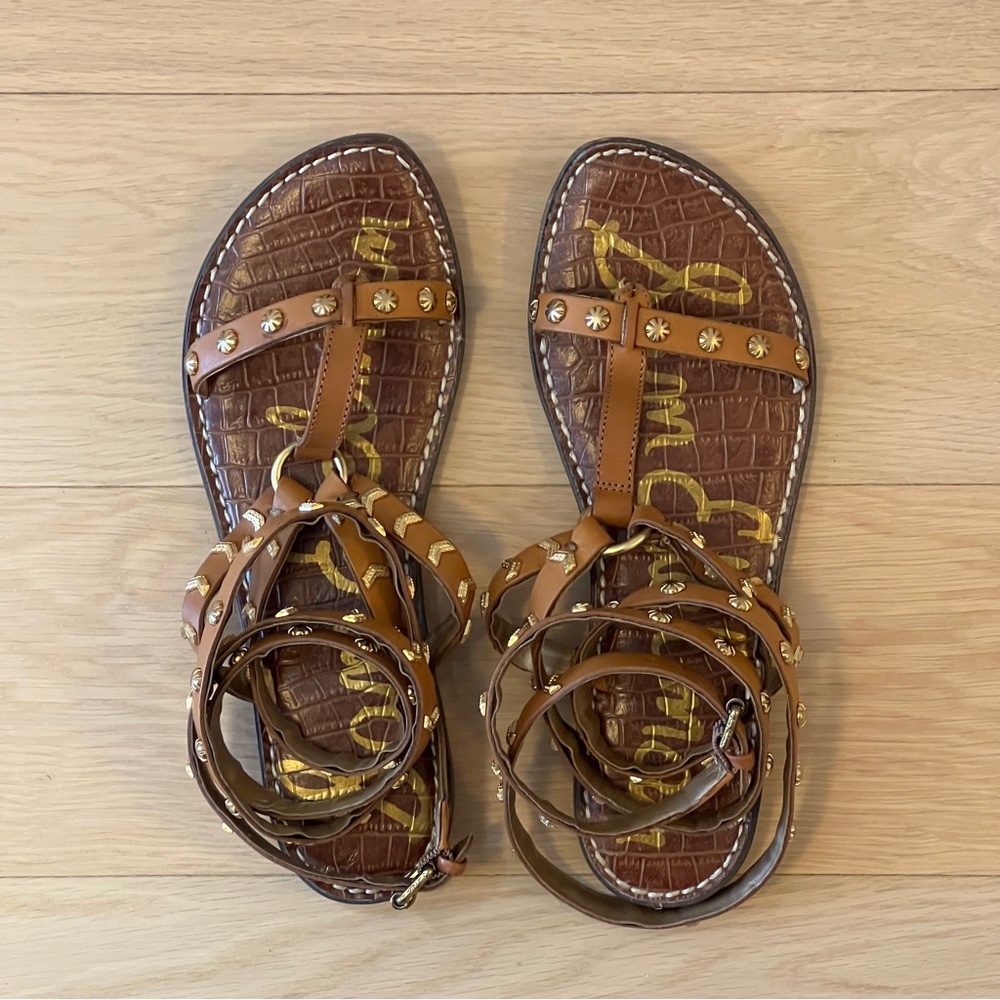 Sam Edelman Gendale Studded Strappy Gladiator Sandals - Size 7